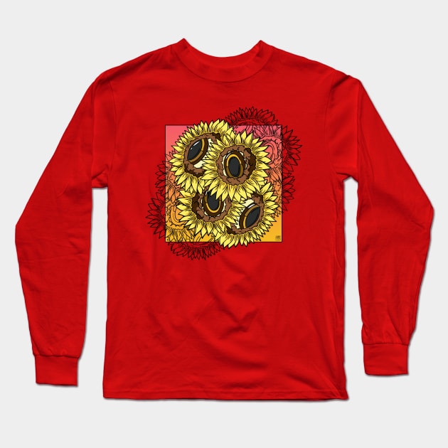 Sunflower Sees Long Sleeve T-Shirt by Desdymona